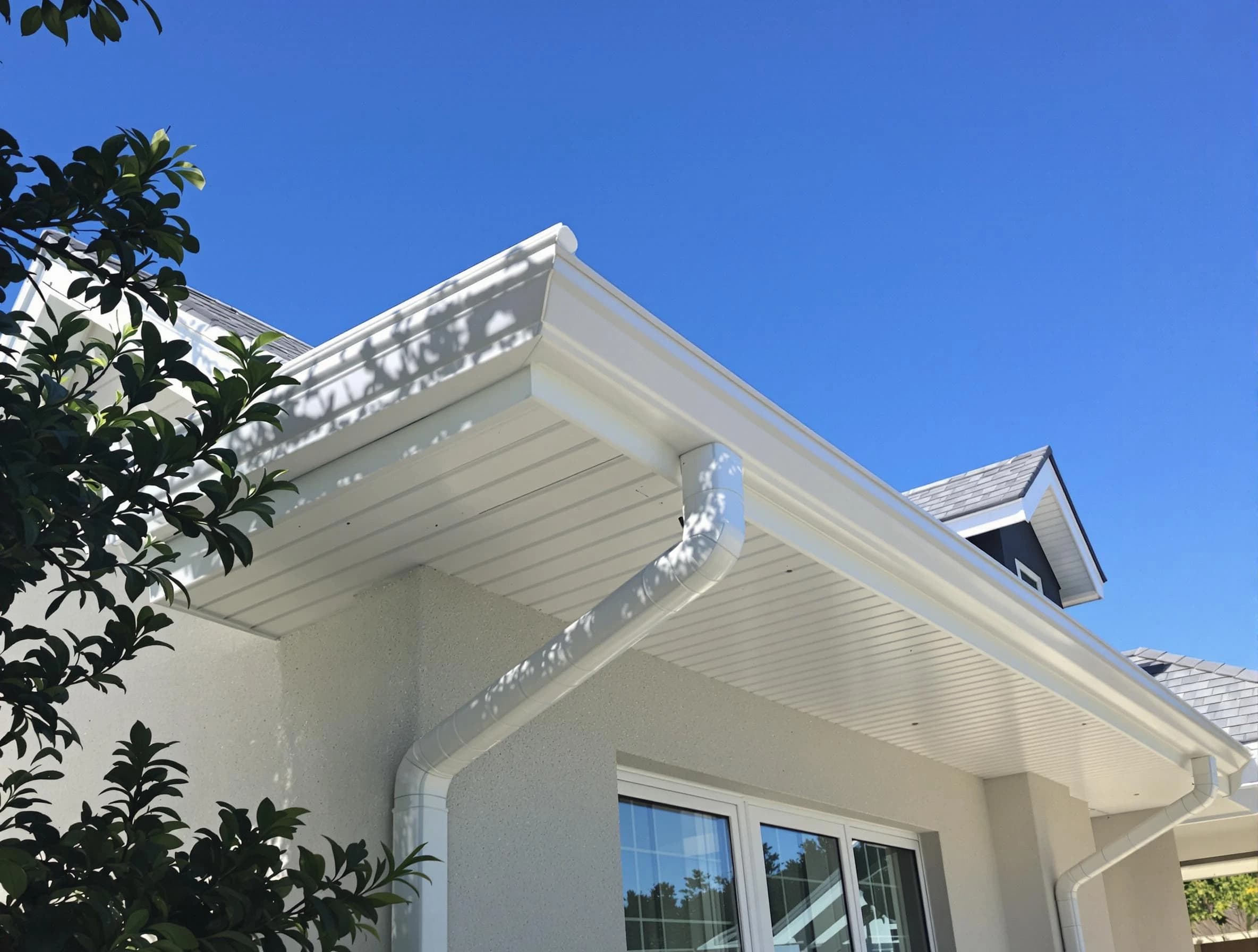 Custom-fit rain gutter system by Brunswick Roofing Company in Brunswick, OH