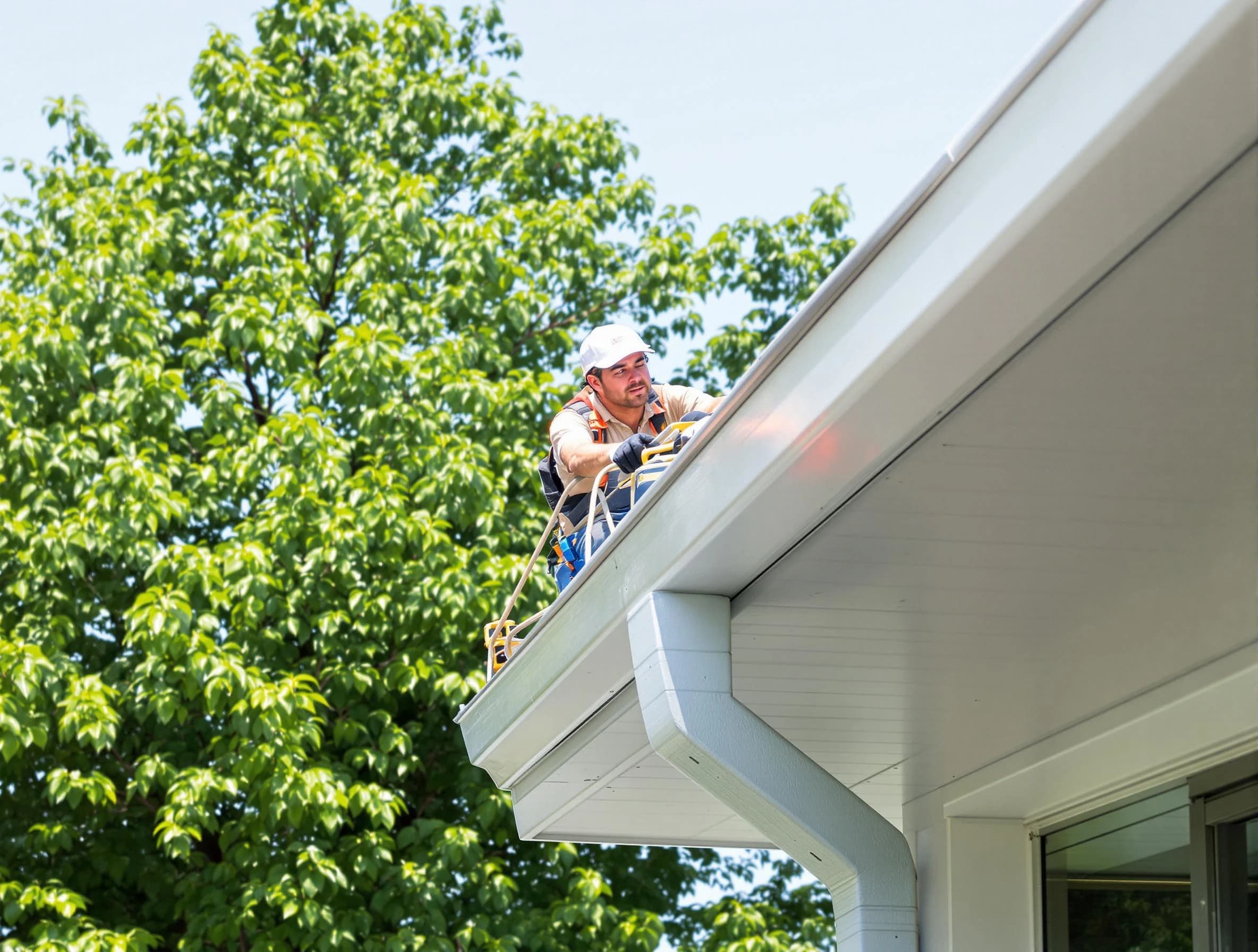 Brunswick Roofing Company expert examining roof shingles in Brunswick, OH