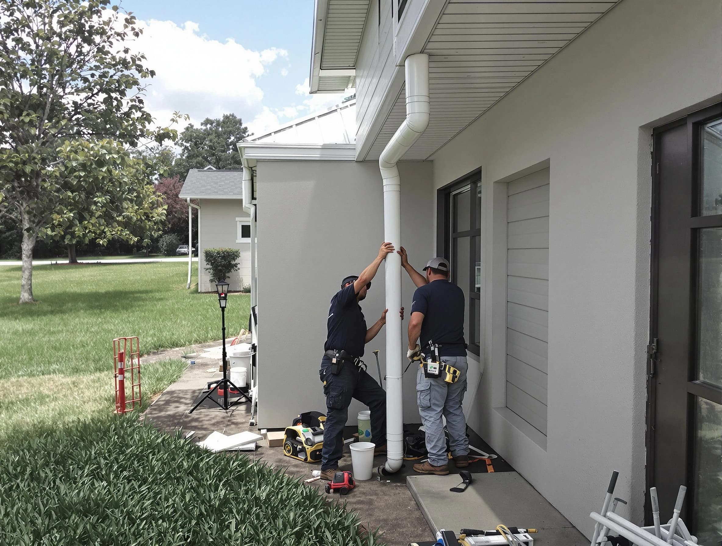 Downspout Installation in Brunswick