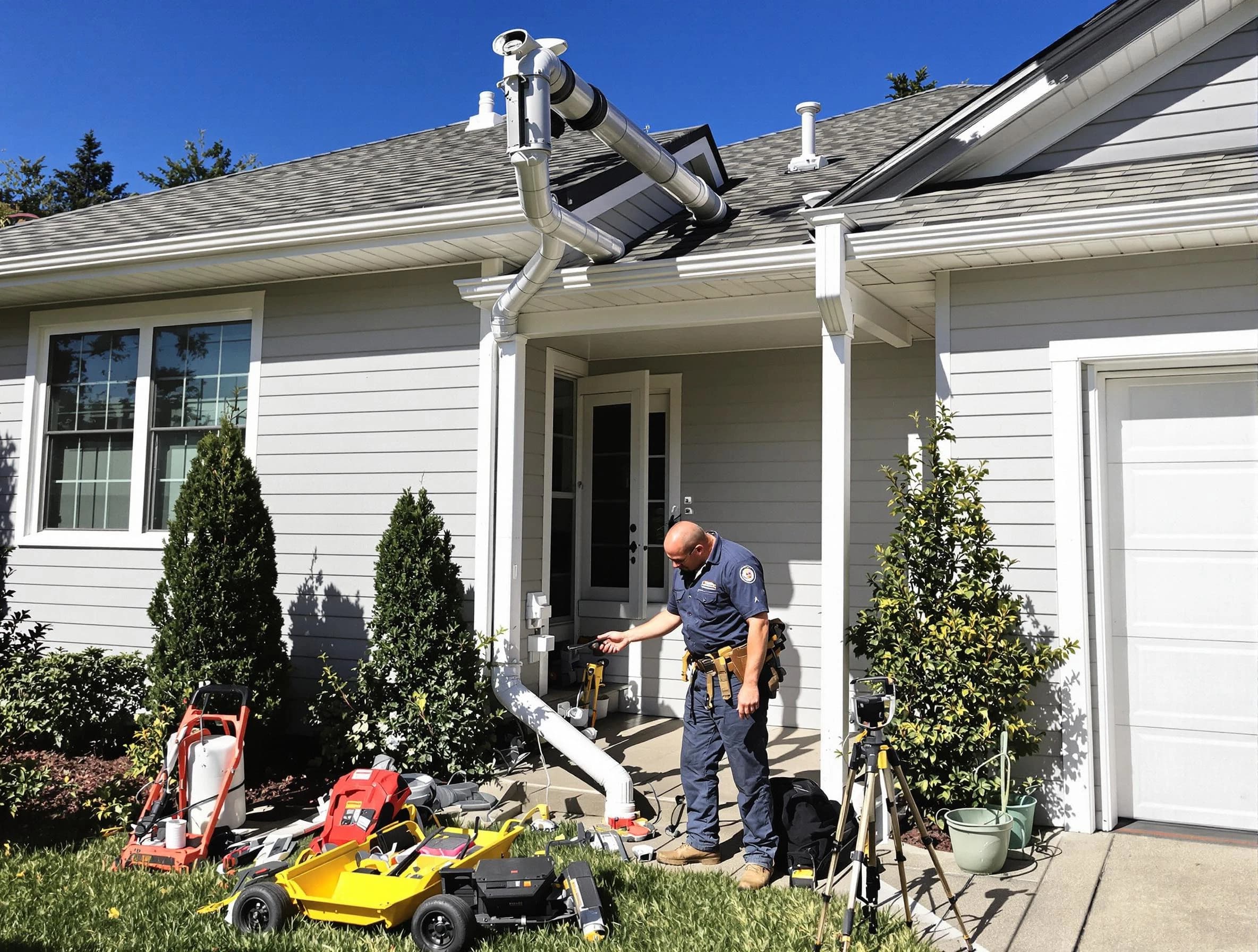 Downspout Repair in Brunswick